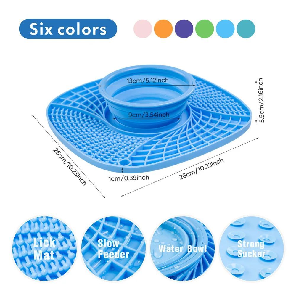Pet Dog Slow Feeder Bowl Non Slip Puzzle Bowl Anti-Gulping Pet Slower Food Feeding Dishes Cat Bowl For Small Medium Dogs