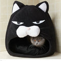 Soft Pet Nest, Cute Cartoon House, Warm Pet Cave, Mat