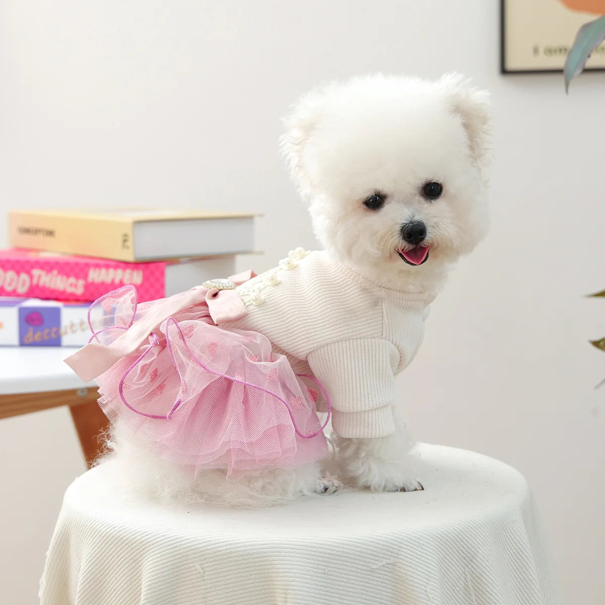 Pink Dresses Fancy Pet Grooming, Formal, Halloween Costumes
