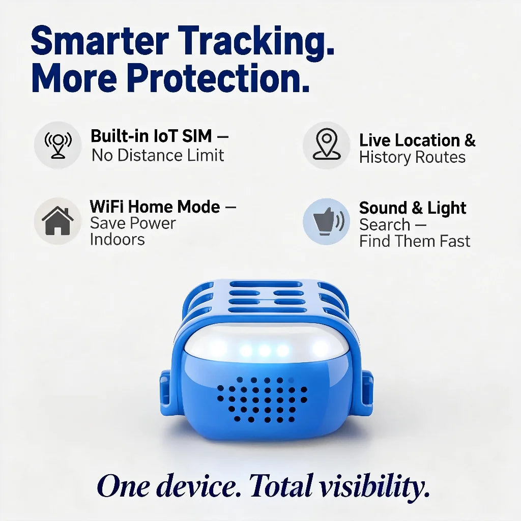 GPS Pet Real Time Tracker Unlimited Distance QR Code Locator - SIM Subscription Required