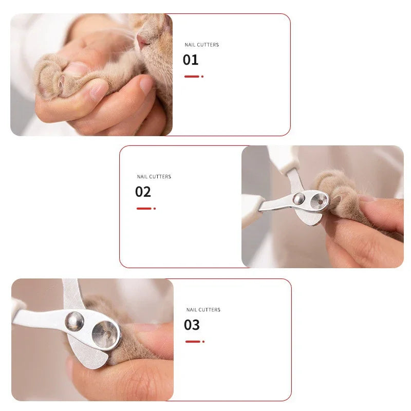 Circular Hole Nail Scissors Professional Pet Nail Clipper / Trimmer Tool