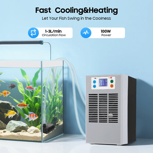 100W Fish Tank Cooling Heating Machine, Air Conditioner LED Screen