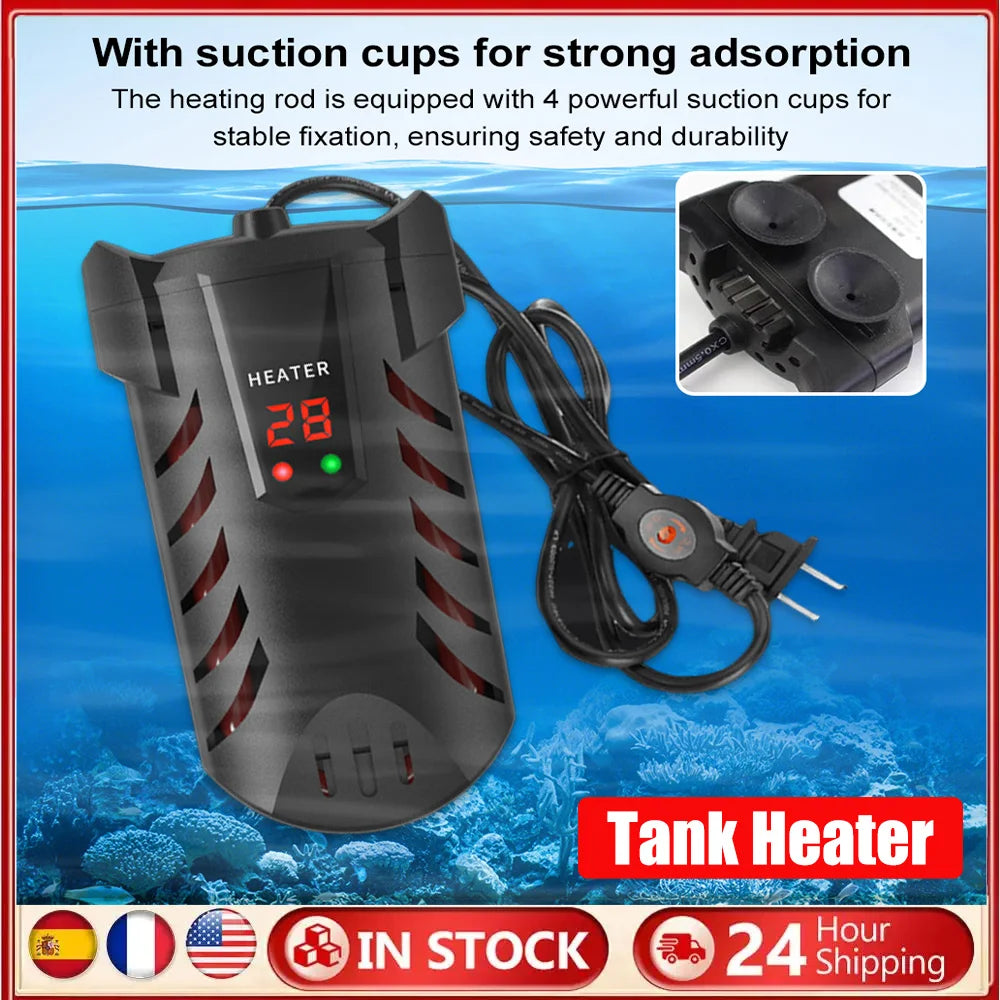 Submersible Heater with Suction Cup Aquarium Explosion-Proof Heating Rod