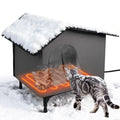 Elevated Outdoor Pet House / Shelter, Insulated, Soft Heating Bed Pad