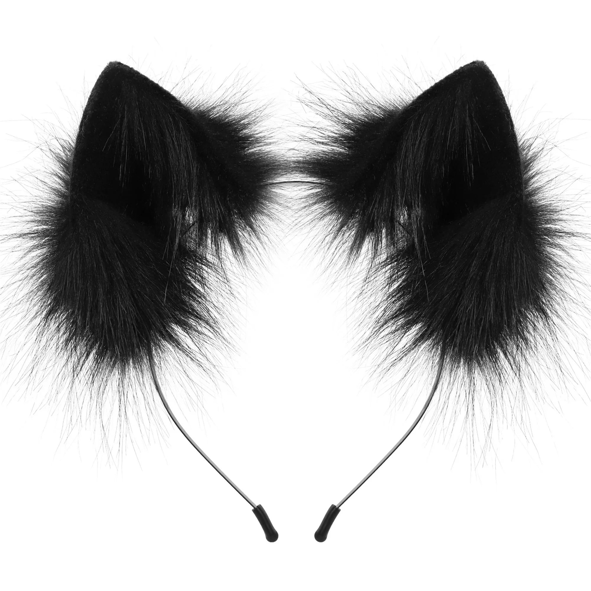 Plush Cat Ears Headpiece Costume for Kids Adults Halloween Dress Up