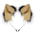 Plush Cat Ears Headpiece Costume for Kids Adults Halloween Dress Up