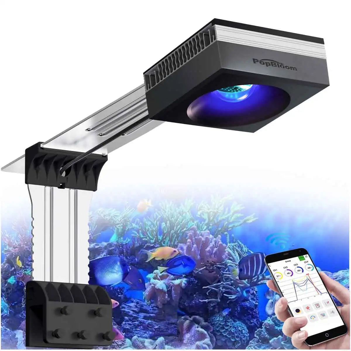 100 Watts  WiFi controlled Reef Aquarium Light