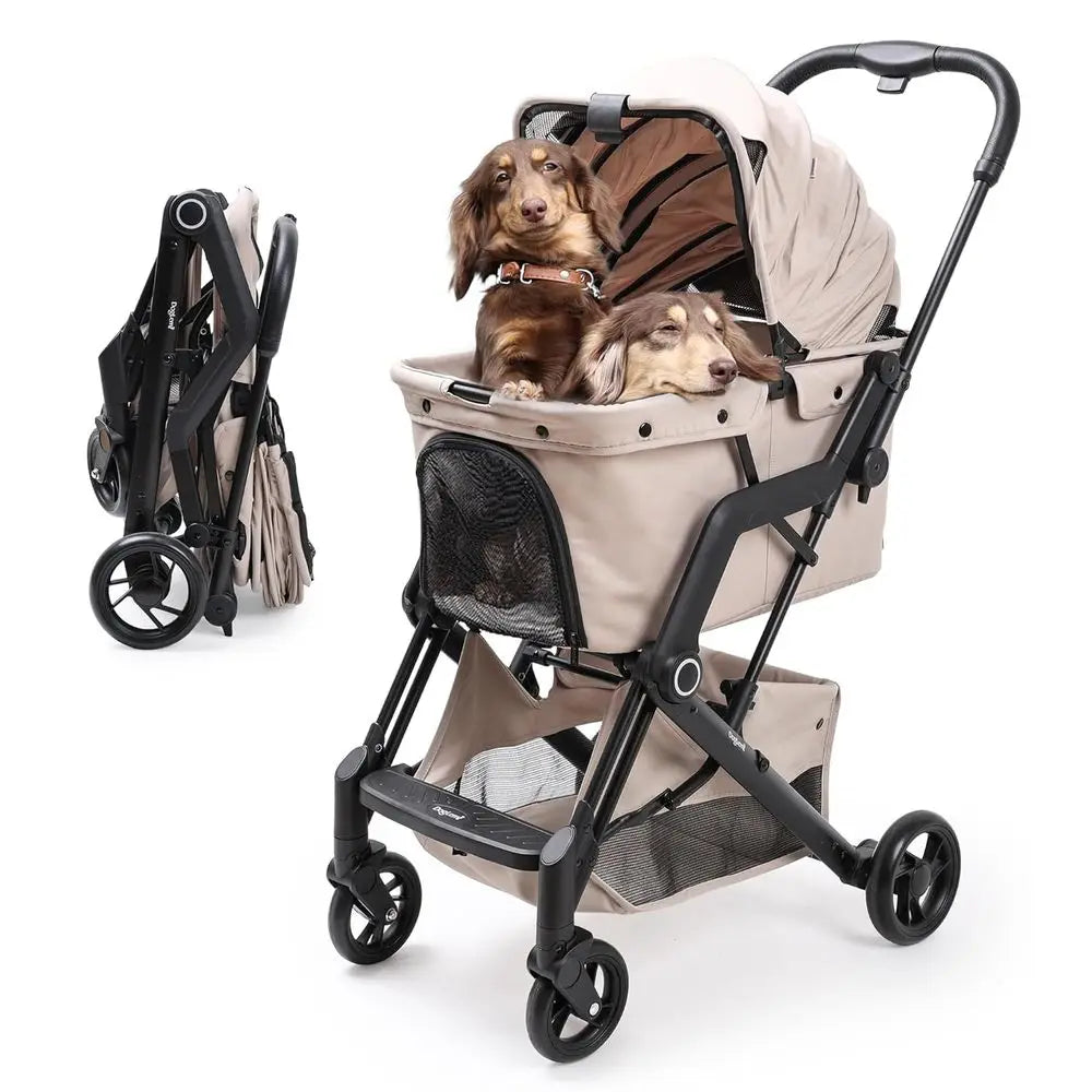 Pet Strollers, No More Than 66 Pounds, Foldable 4 Wheels