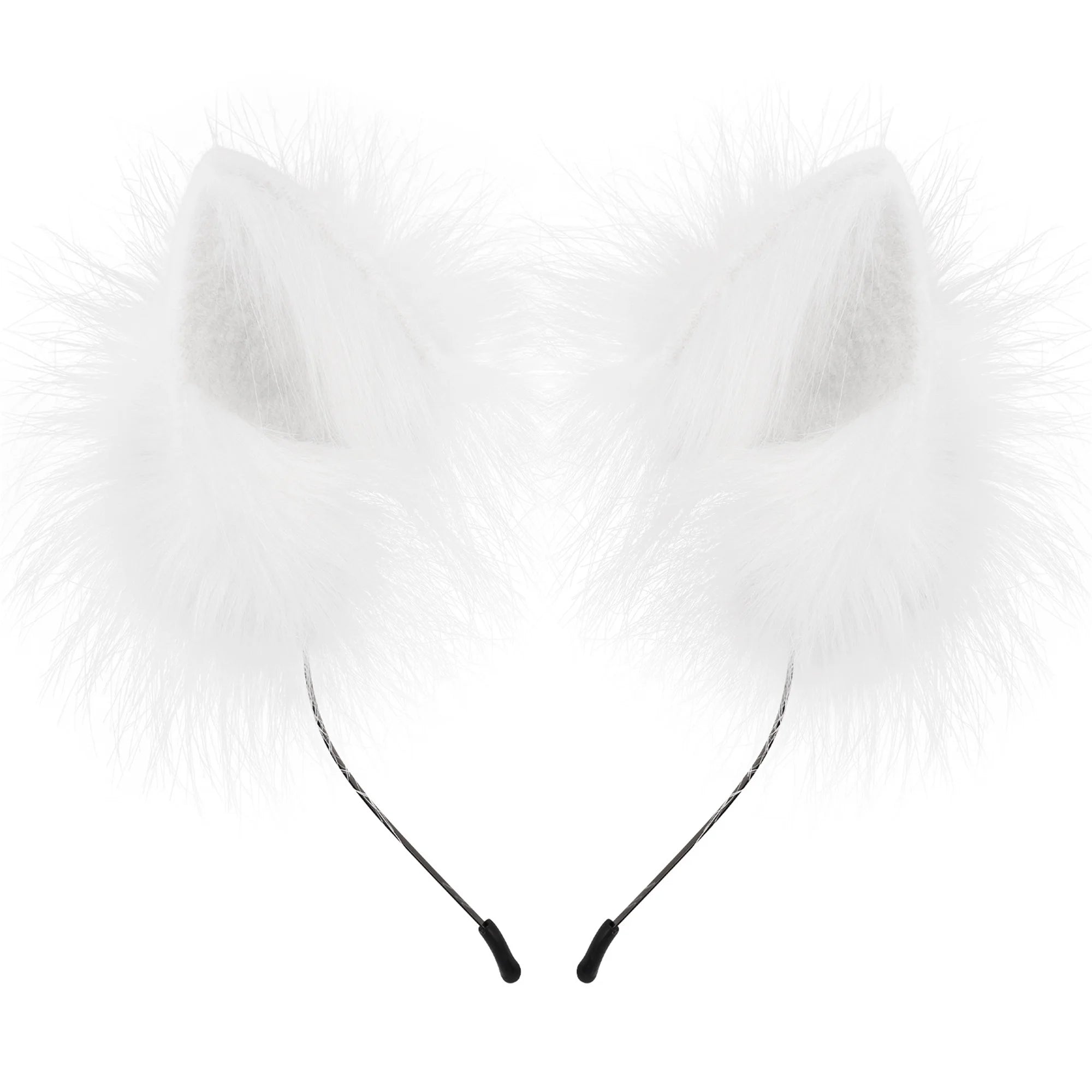 Plush Cat Ears Headpiece Costume for Kids Adults Halloween Dress Up