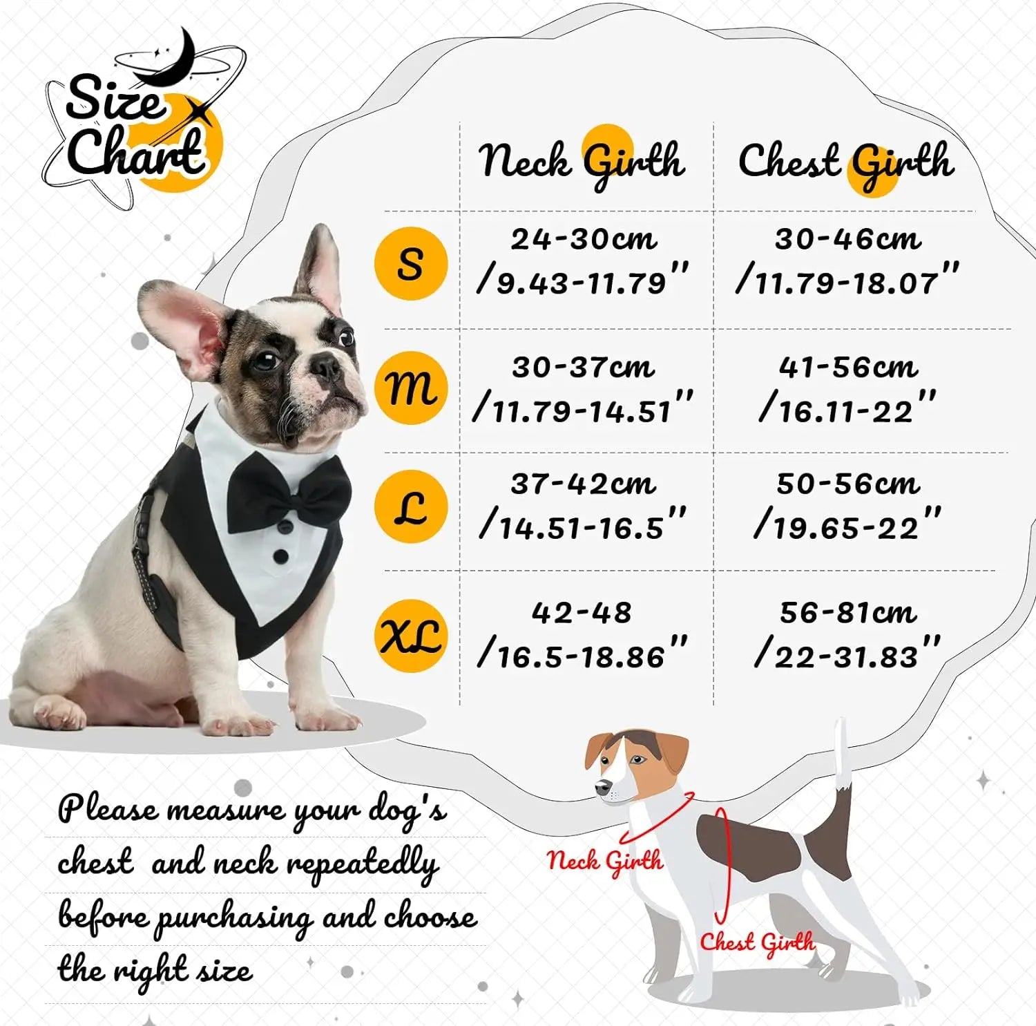 Dog Tuxedo Harness Bow Tie, Wedding Engagement. Birthday, Costume, Formal