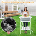 2 in 1 Portable Elevated Indoor / Outdoor Pet Bathtub, Shower, and Grooming