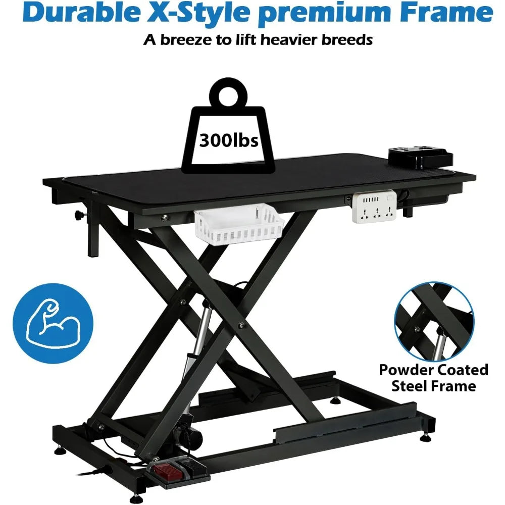 50'' Electric Large Pet Grooming Heavy Duty Height Adjustable Table
