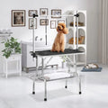 36 Inch Heavy Duty Adjustable Pet Grooming Table, Leash Loops