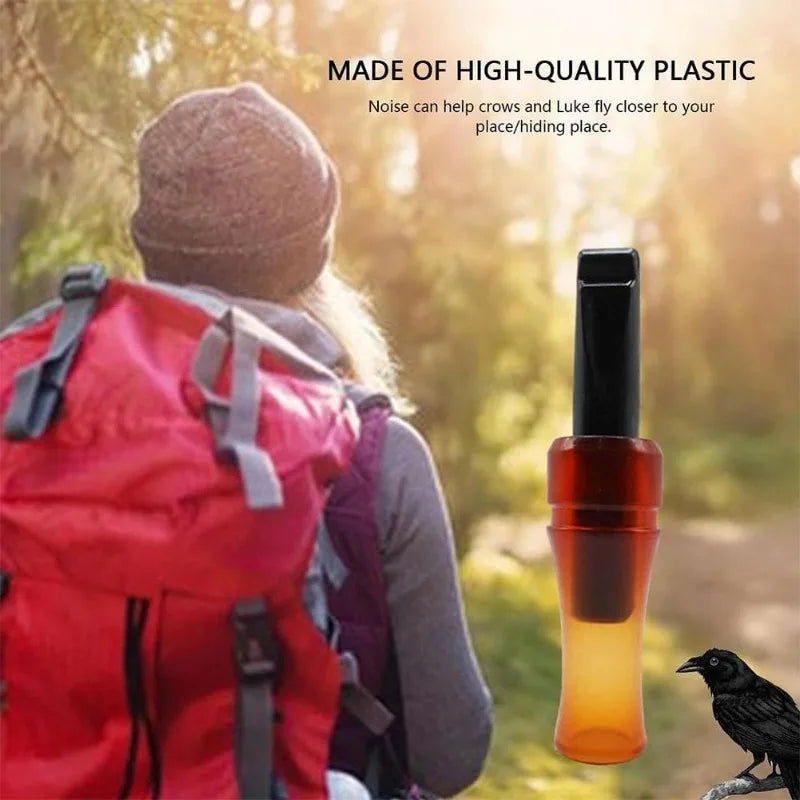 Bird Whistle with Realistic Sound Imitation Crow Call Decoy