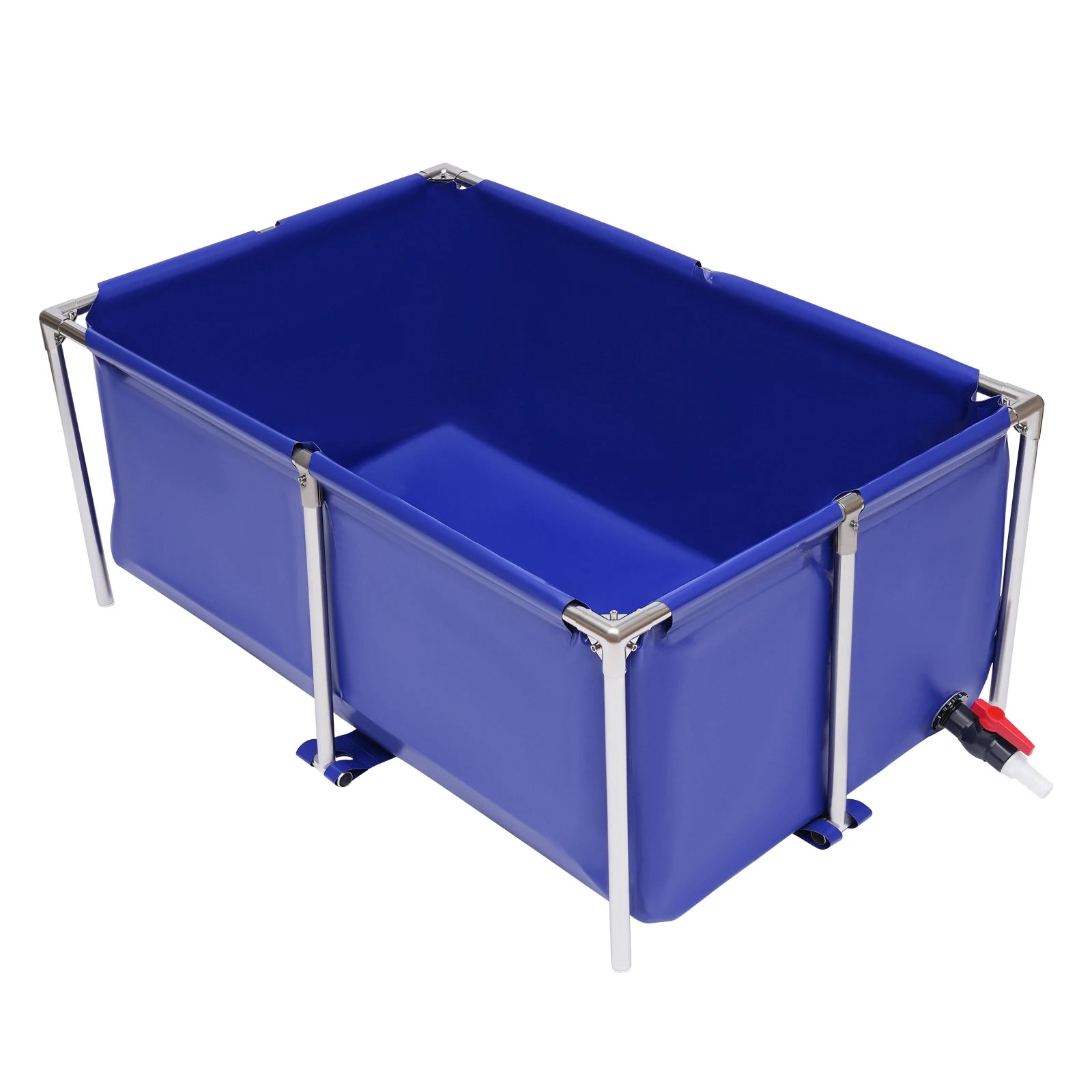 Small  Blue above Ground Koi Breeding  Pond with Drain