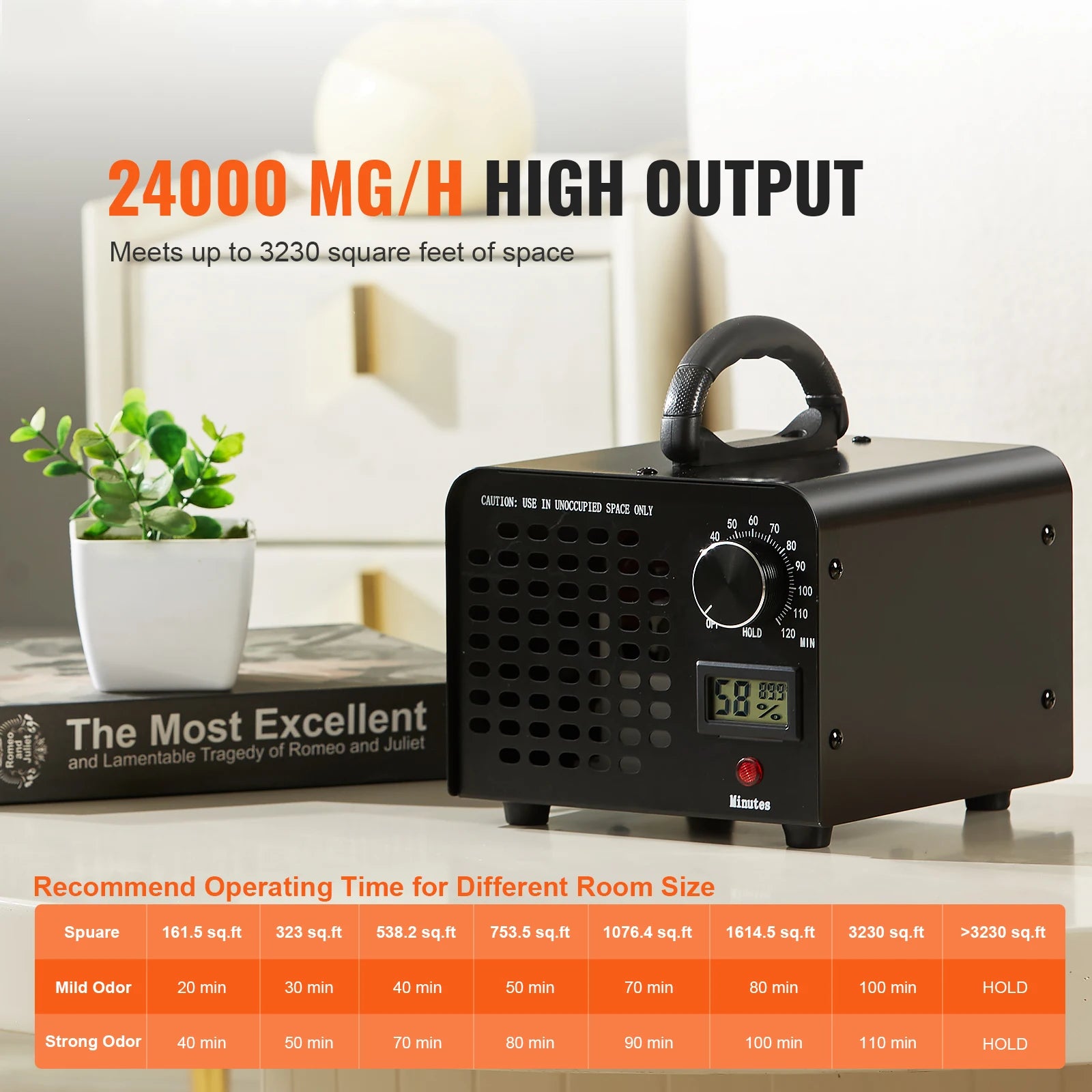 Ozone Generator Machine Odor Remover High Capacity Commercial/Industrial