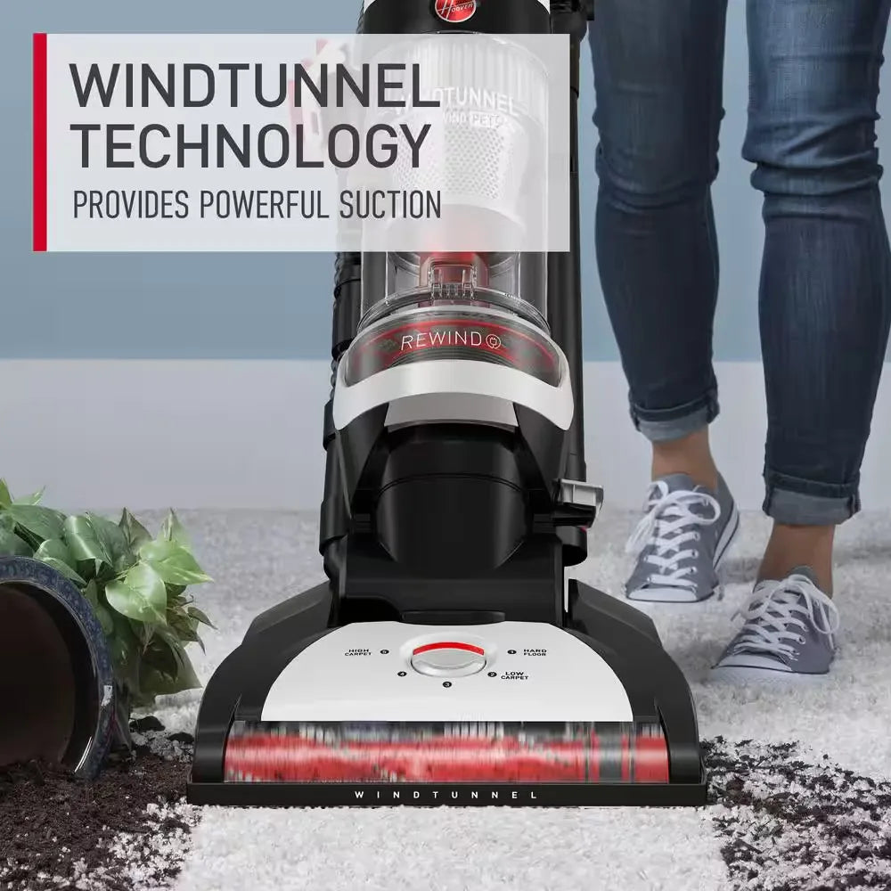 Bagless Upright Multi-Surface Vacuum for Pet Hair , Washable Filter