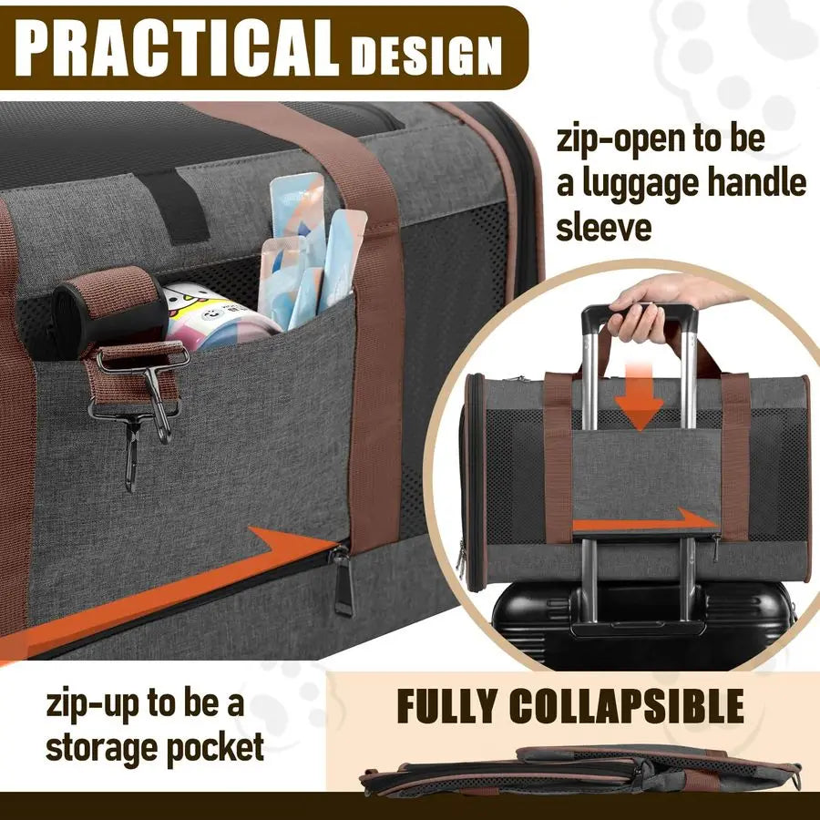 Soft Pet Taxi Carrying Bag Carrier Cage pets over 25lbs