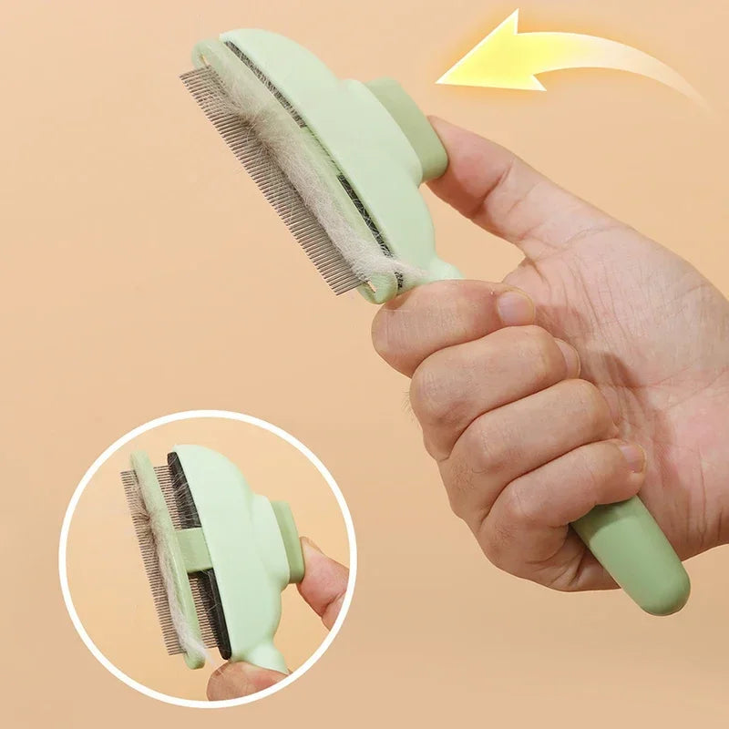 Pet Shedding Slicker Comb, Grooming, Massage, Cleans Tangles