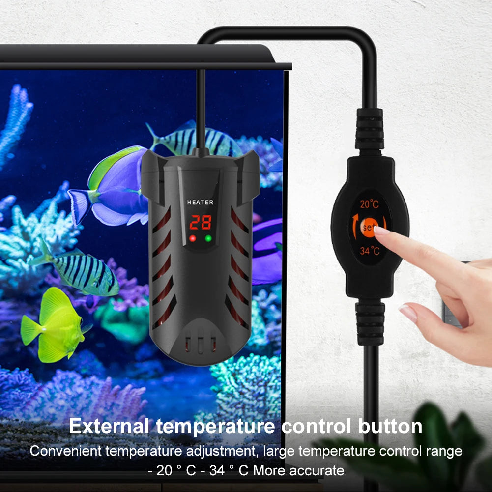 Submersible Heater with Suction Cup Aquarium Explosion-Proof Heating Rod