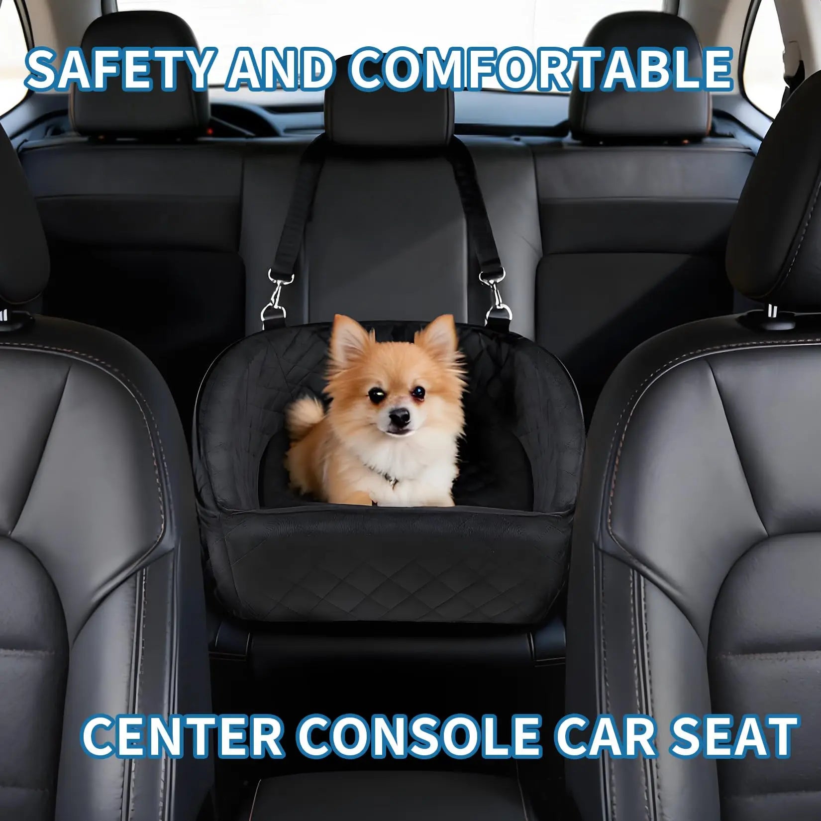 Booster Car Seat, with Safety Belt for pets Under 30-35 LB