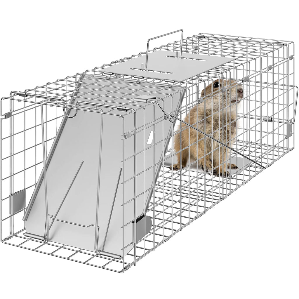 Humane Cat Rodent Control Cage Folding with Handle