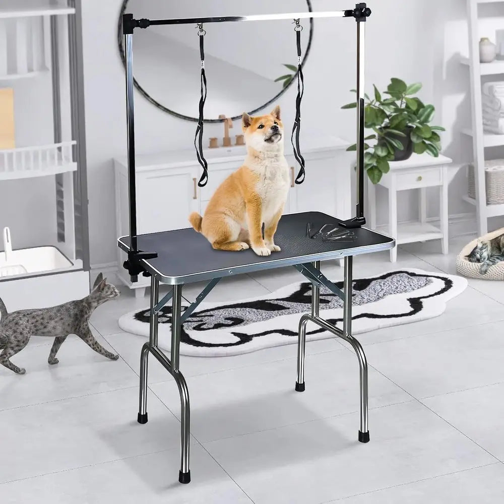 42 Inch  Heavy Duty Adjustable Pet Grooming Table, Foldable