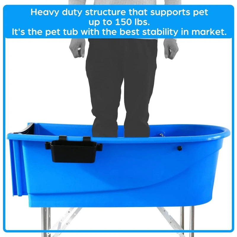 Heavy Duty 45" Pet Grooming Wash Station Tub(Bathtub Only)