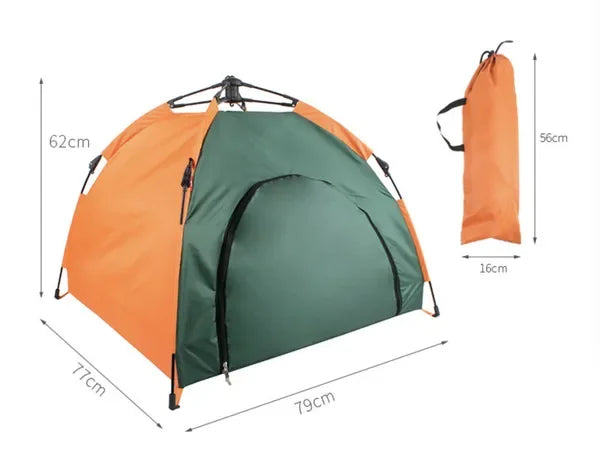 Automatic Folding Dog Tent, Waterproof Portable Pet House