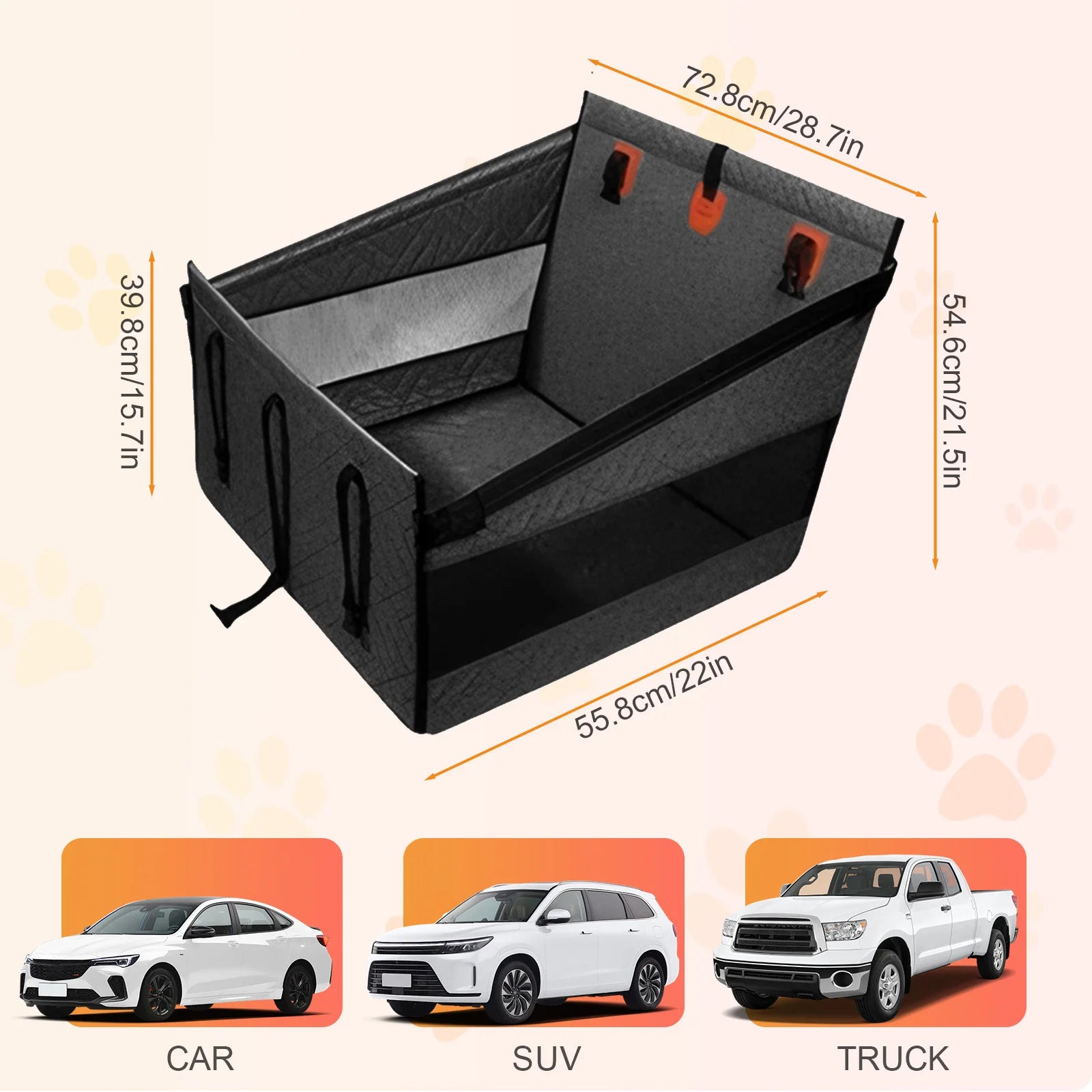 Pet Seat Cover, Hammock Heavy Duty Scratch Resistant for vehicles