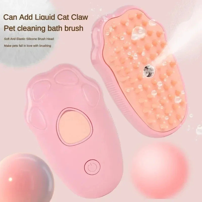 3 in 1 Pet Comb /Brush /Electric Spray Steam for Massage, Float remover