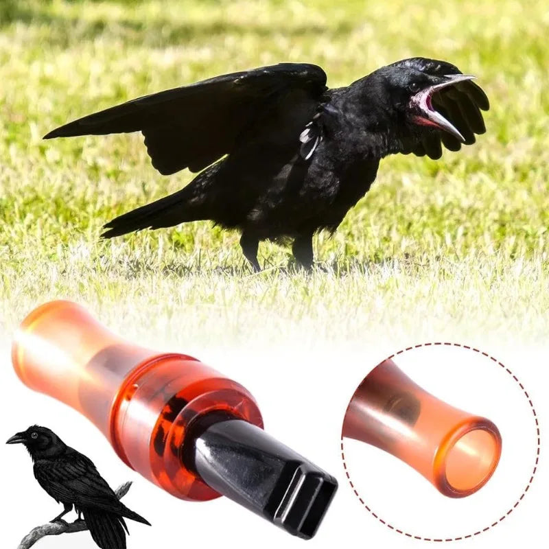 Bird Whistle with Realistic Sound Imitation Crow Call Decoy