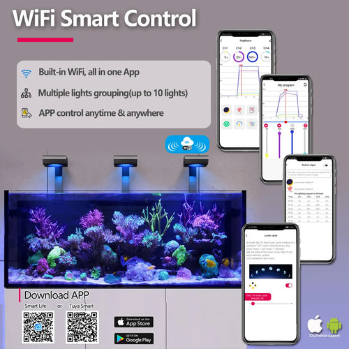 100 Watts  WiFi controlled Reef Aquarium Light