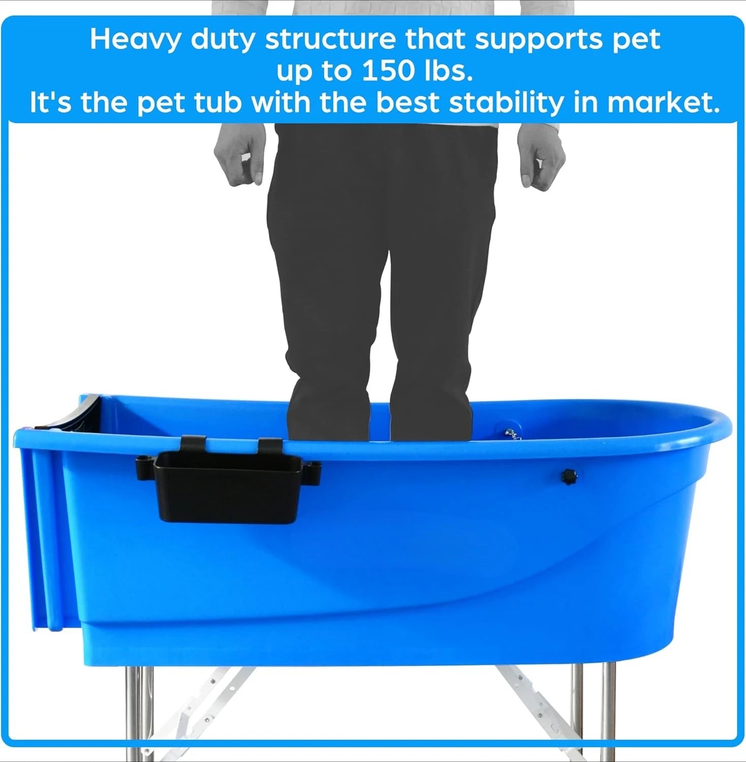 45" Pet Grooming Wash Station Heavy Duty Bathing Tub (Bathtub Only)