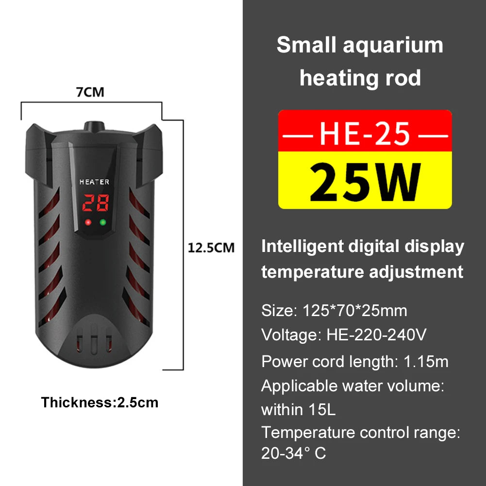 Submersible Heater with Suction Cup Aquarium Explosion-Proof Heating Rod