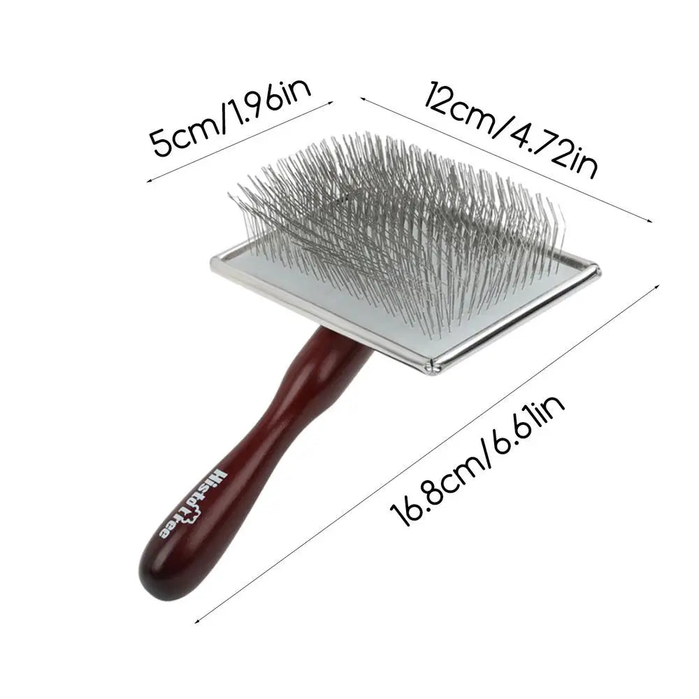 Pet Shedding Slicker Brush, Grooming, Massages, and Cleans Tangles