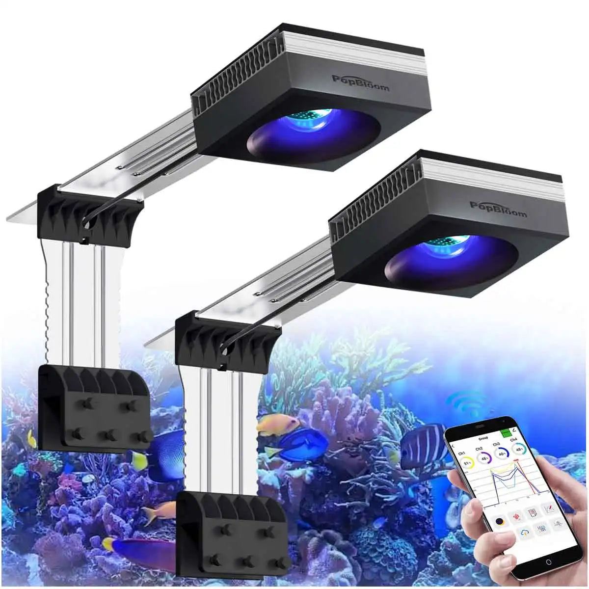 100 Watts  WiFi controlled Reef Aquarium Light