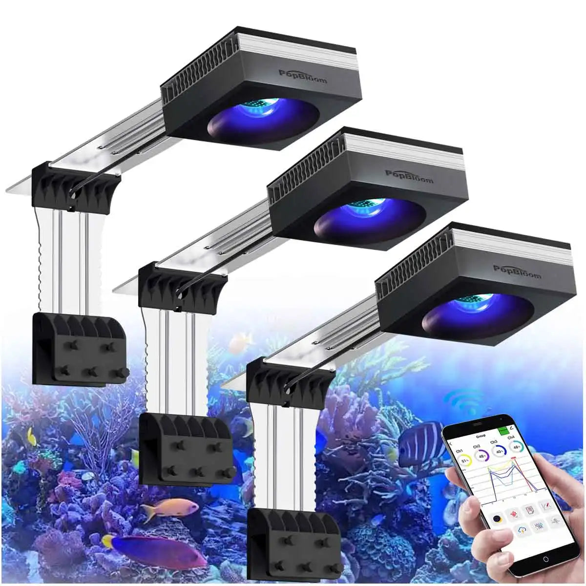 100 Watts  WiFi controlled Reef Aquarium Light
