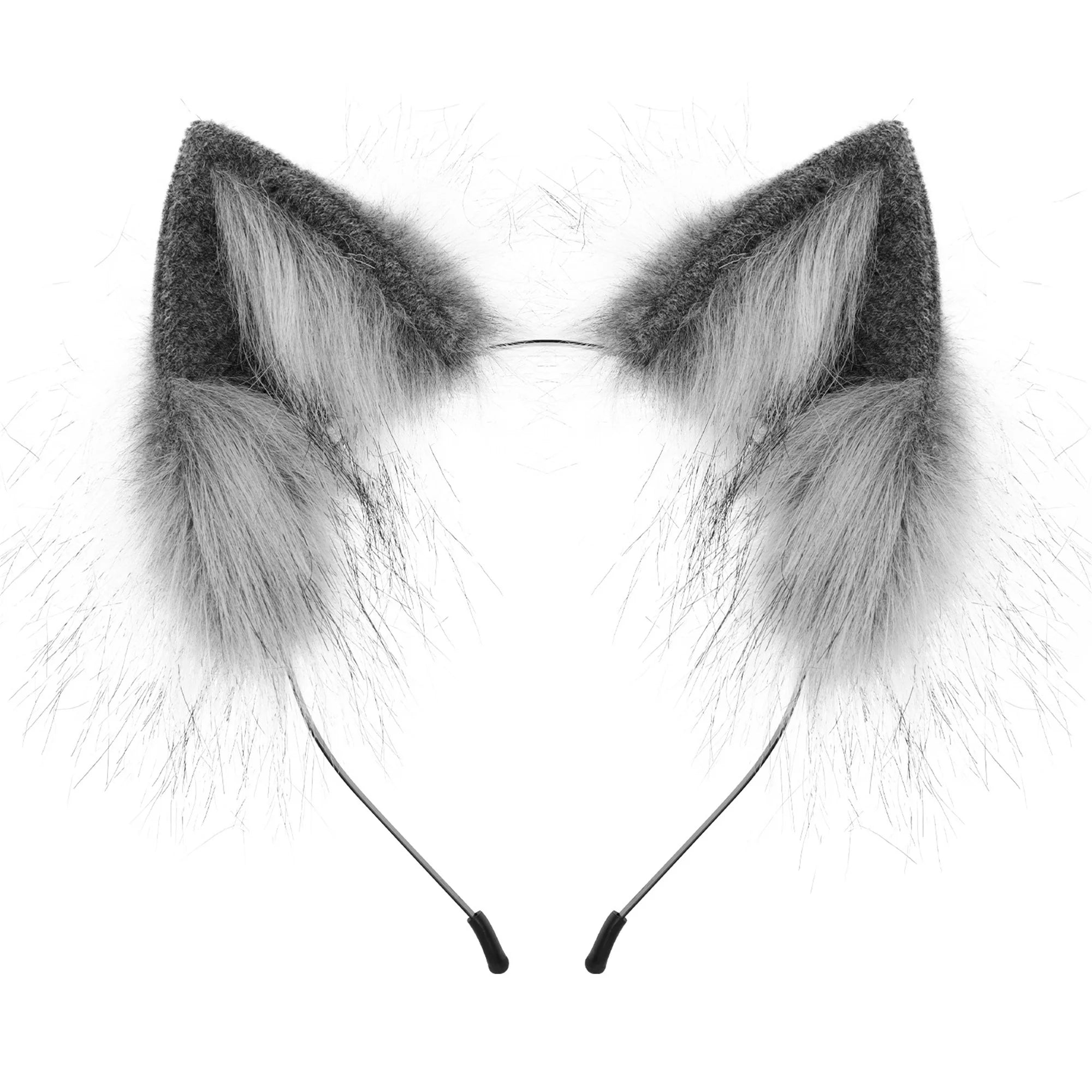 Plush Cat Ears Headpiece Costume for Kids Adults Halloween Dress Up