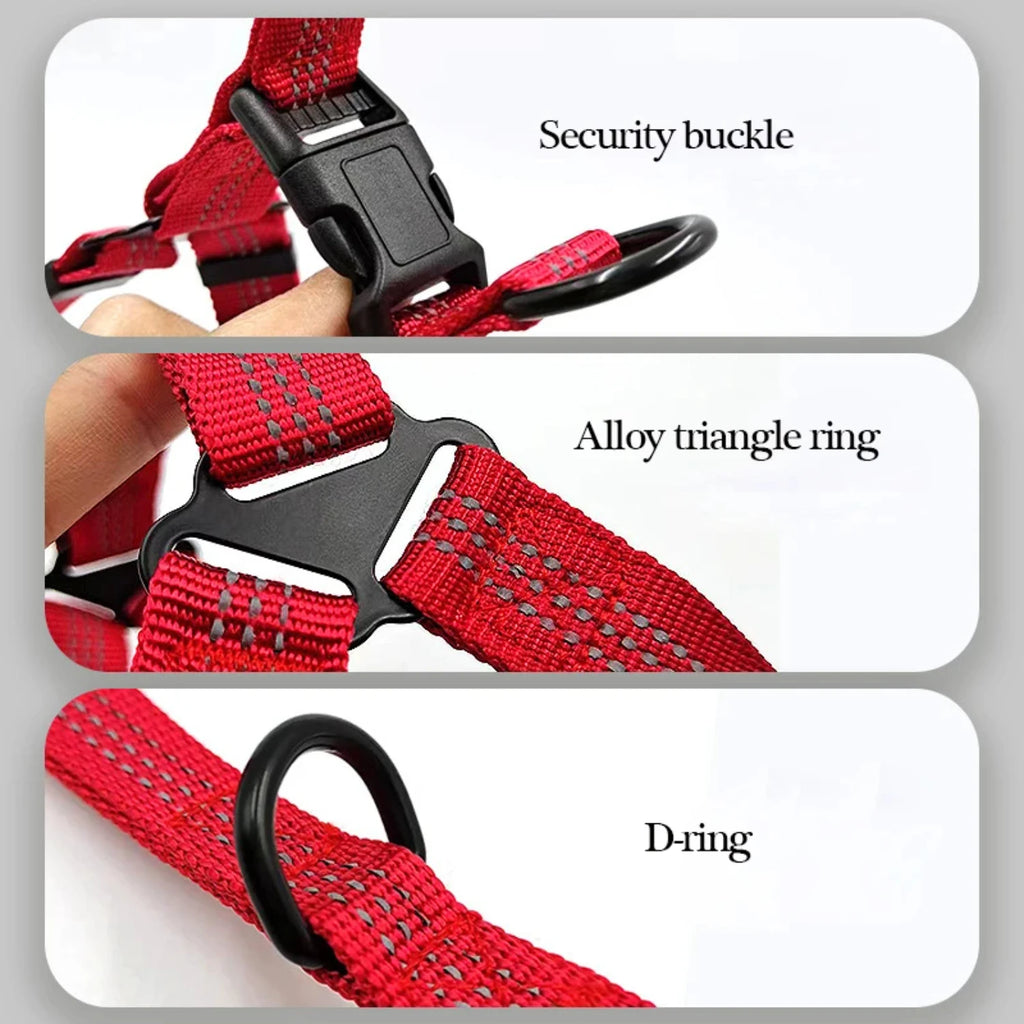 Adjustable Dog Y Harness Breathable Reflective Small Medium Large Dog