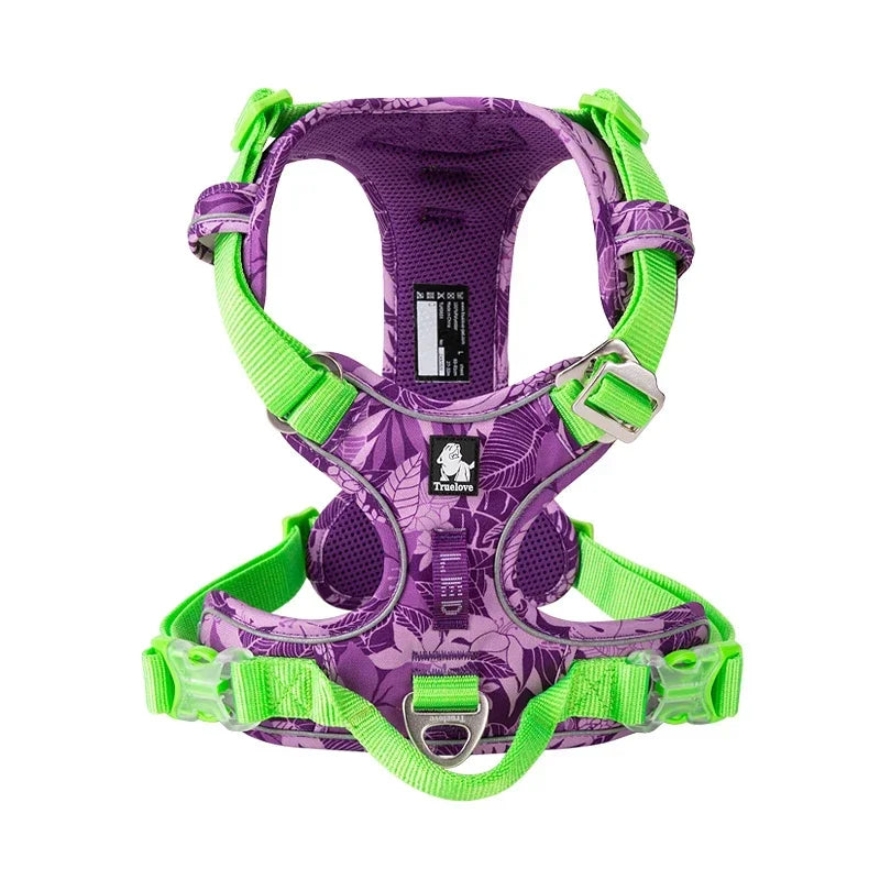 Dog Harness Camouflage Reflective Nylon Special Edition Easy Adjust