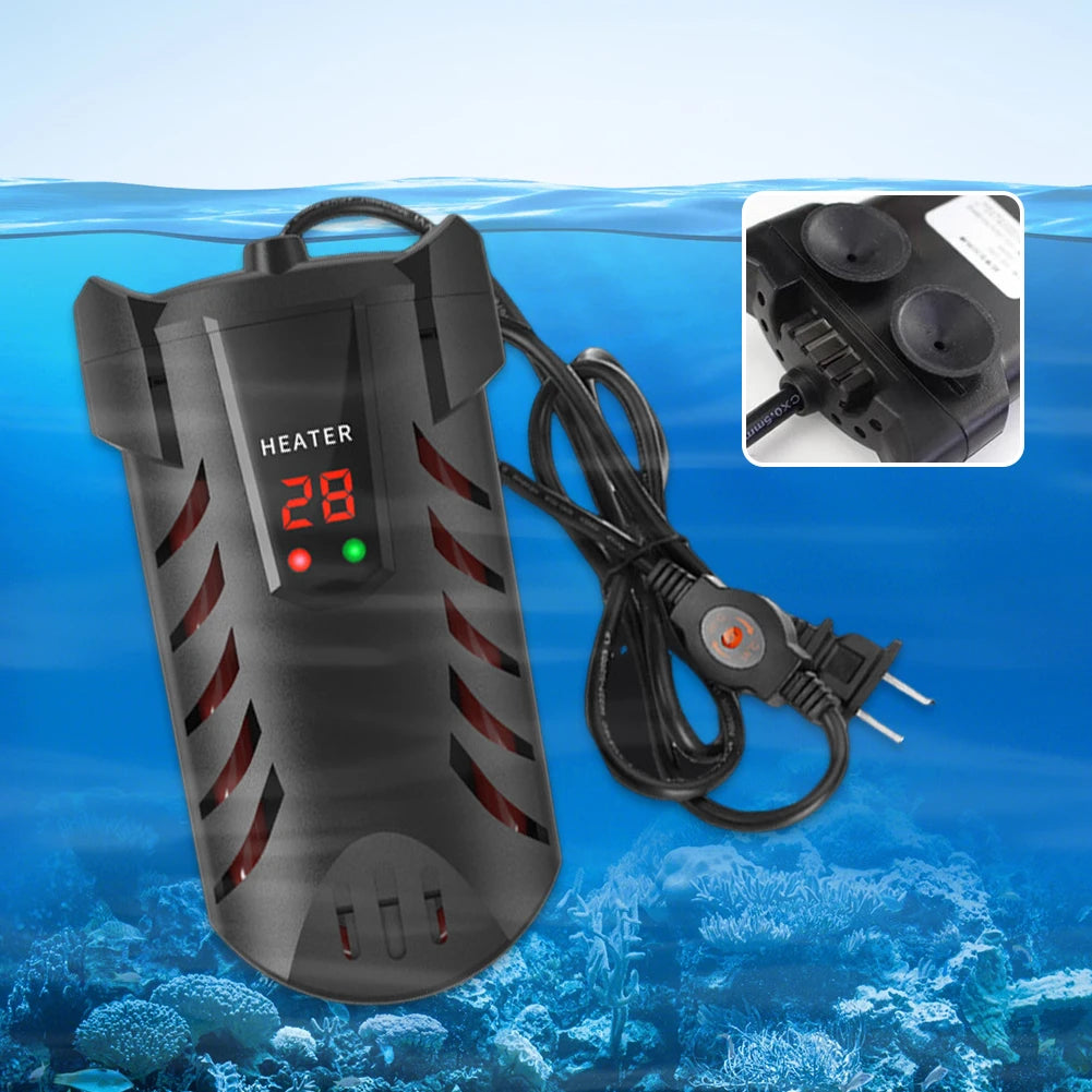 Submersible Heater with Suction Cup Aquarium Explosion-Proof Heating Rod