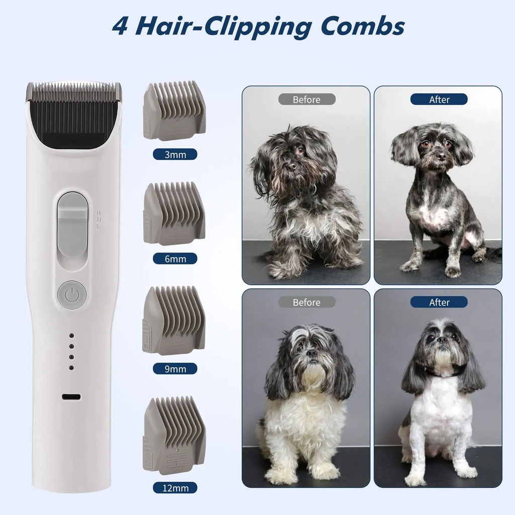 Multi-Function Pet Grooming Kit, Self-Cleaning Brush, Detachable Washable Hair Remover