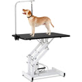 Hydraulic Pet Grooming Table with Adjustable Over-Arm and Leash