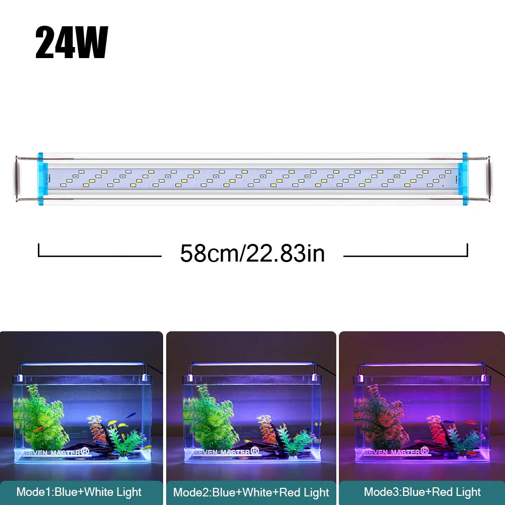 18~70CM Super Bright LED Aquarium Light Clip 90~260Volt