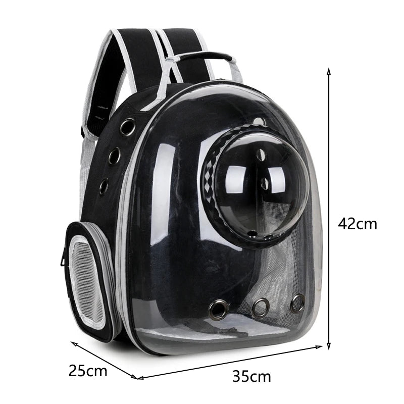 Pet Cat Carrying Transparent Breathable Backpack Space Capsule Bags