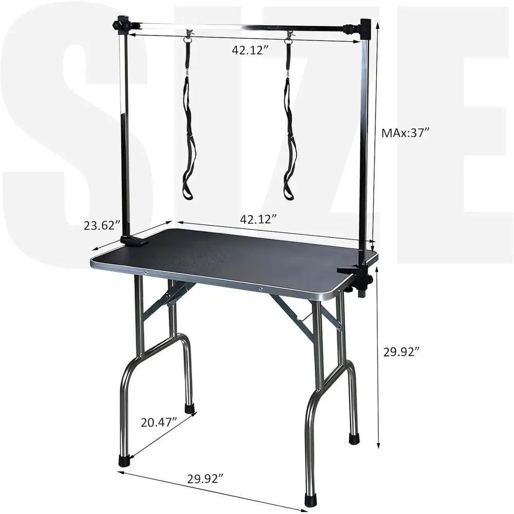 42 Inch  Heavy Duty Adjustable Pet Grooming Table, Foldable