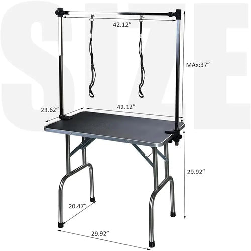 42 Inch  Heavy Duty Adjustable Pet Grooming Table, Foldable
