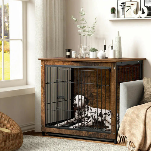 2 Door, Removable Tray, Pet Cage , End Table, S, M, L, 3 Sizes