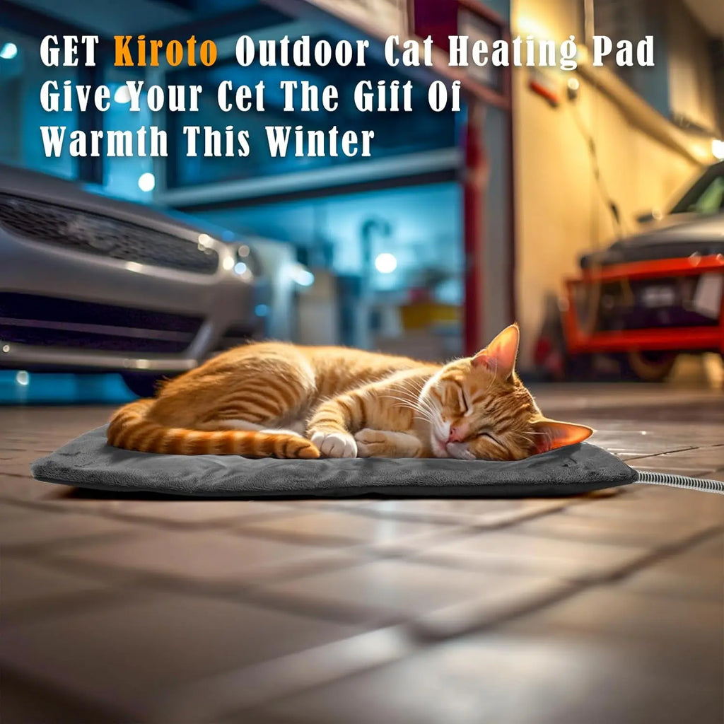 Outdoor Waterproof, Auto Temp Control, Pet Heating Pad, 20''x16'', Gray